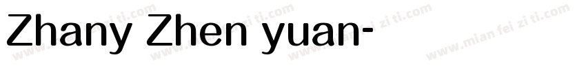 Zhany Zhen yuan字体转换